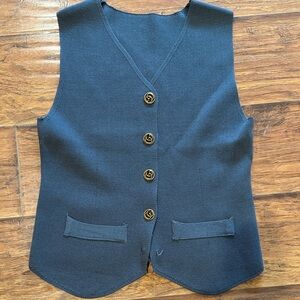 Gucci Blue Buttoned Vest